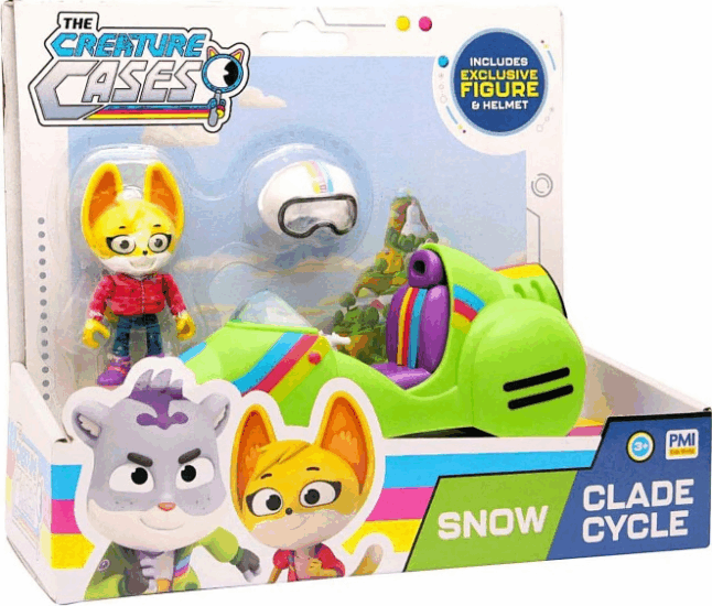 P.M.I. Creature Cases S1 Clade Snow Motorja figurával
