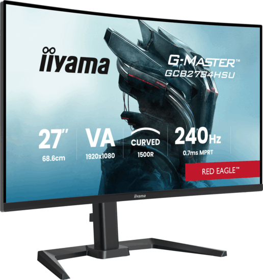 iiyama 27" G-Master GCB2784HSU-B1 16:9 FullHD VA LED Ívelt Gaming Monitor - Fekete