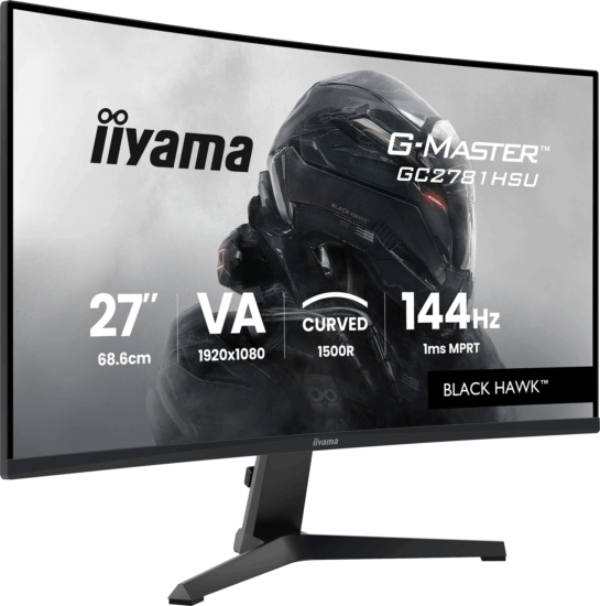 iiyama 27" G-Master GC2781HSU-B1 16:9 FullHD VA LED Ívelt Gaming Monitor - Fekete