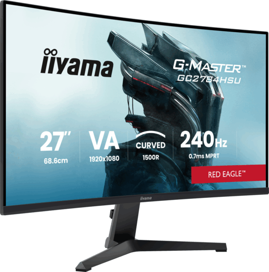 iiyama 27" G-Master GC2784HSU-B1 16:9 FullHD VA LED Ívelt Gaming Monitor - Fekete