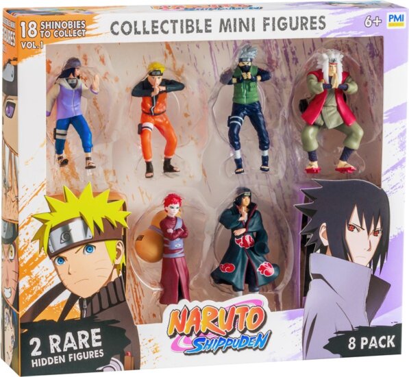 P.M.I. Naruto Shippuden Gyűjthető figura csomag - A Verzió (8db/csomag)