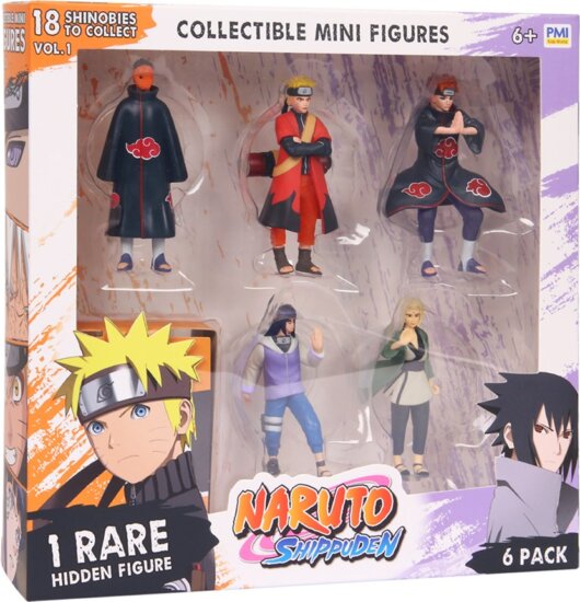 P.M.I. Naruto Shippuden Gyűjthető figura csomag - D Verzió (6db/csomag)