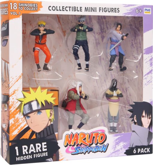 P.M.I. Naruto Shippuden Gyűjthető figura csomag - B Verzió (6db/csomag)