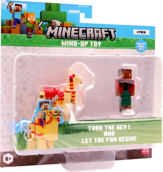 Mojang Studios Minecraft S2 3D felhúzható Figura - Noor és LLama