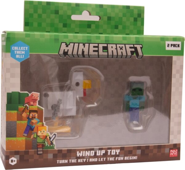 Mojang Studios Minecraft S2 3D felhúzható Figura - Chicken és Jockey