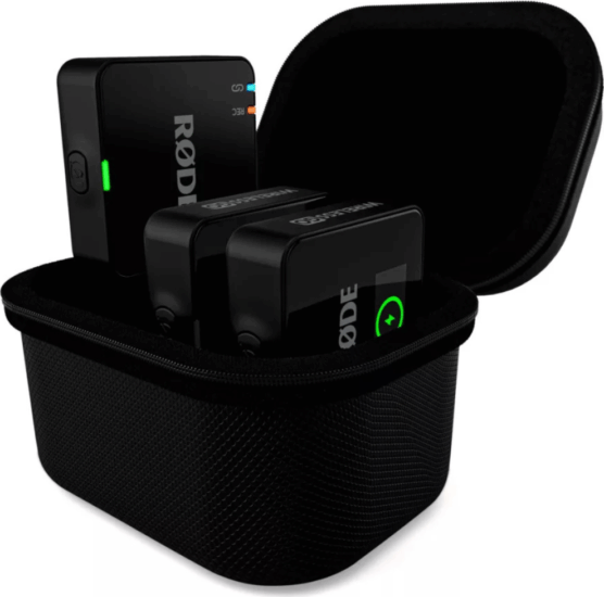 RØDE Charge Case+ Wireless GO GEN3 mikrofon rendszer Töltő Tok / Hordtáska - Fekete