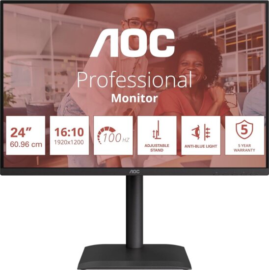 AOC 24" X24E4U 16:10 Full HD IPS WLED Monitor - Fekete