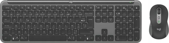 Logitech Signature Slim MK950 Combo Bluetooth + RF Wireless Billentyűzet + Egér DE - Fekete/Szürke