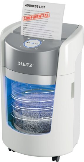 Leitz IQ OptiMax Small Office 350 P5 8 lap Iratmegsemmisítő 22L - Fehér
