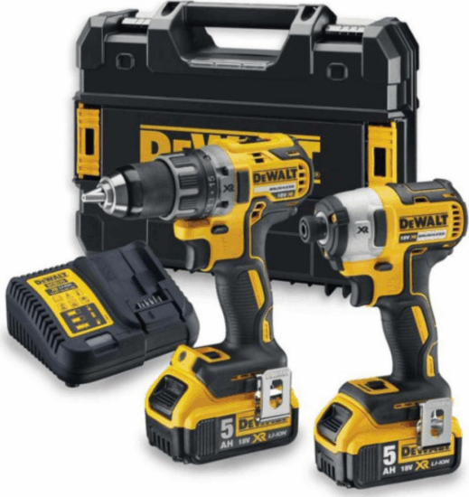 DeWalt DCK268P2T-QW Akkus Fúró-Csavarozó + Akkus Ütvecsavarozó + 2x 18V Akku + Koffer DeWalt DCK268P2T-QW Akkus Fúró-Csavarozó + Akkus Ütvecsavarozó + 2x 18V Akku + Koffer
