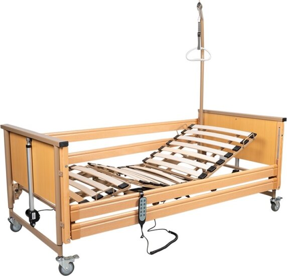 MDH CAREBED Elektromosan állítható orvosi és rehabilitációs ágy Max 180kg - Barna