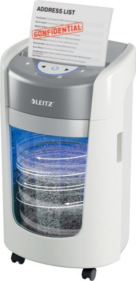 Leitz IQ OptiMax Home Office Iratmegsemmisítő 6 lap 15L - Fehér