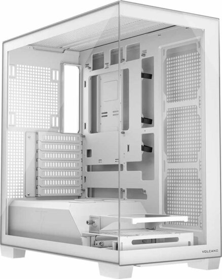 MODECOM VOLCANO STELLAR Midi Torony Számítógépház + 1db 120mm ventilátor - Fehér