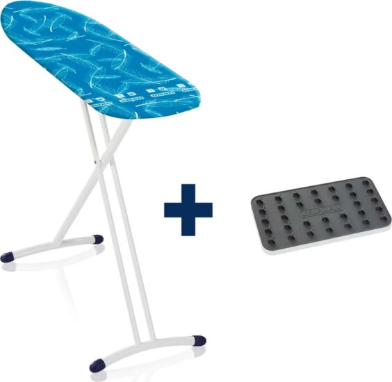 Leifheit 72698 Air Board L Solid Shoulder Vasalódeszka 130x38cm - Kék mintás