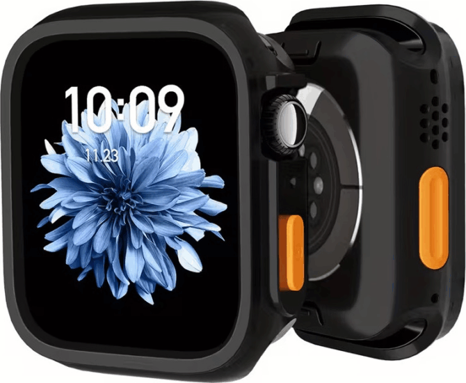 BlackBird BH1819 Apple Watch 49mm Okosóra tok - Fekete