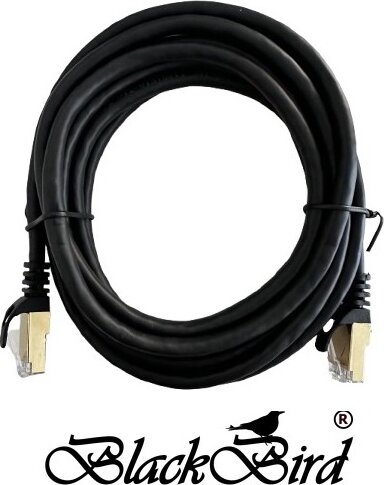 BlackBird BH1727 UTP Cat6A RJ45 Patch kábel 1m - Fekete BlackBird BH1727 UTP Cat6A RJ45 Patch kábel 1m - Fekete