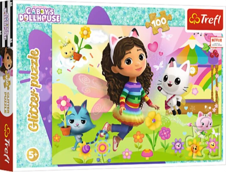 Trefl 14832 Gabi babaháza 100 darabos Glitter puzzle