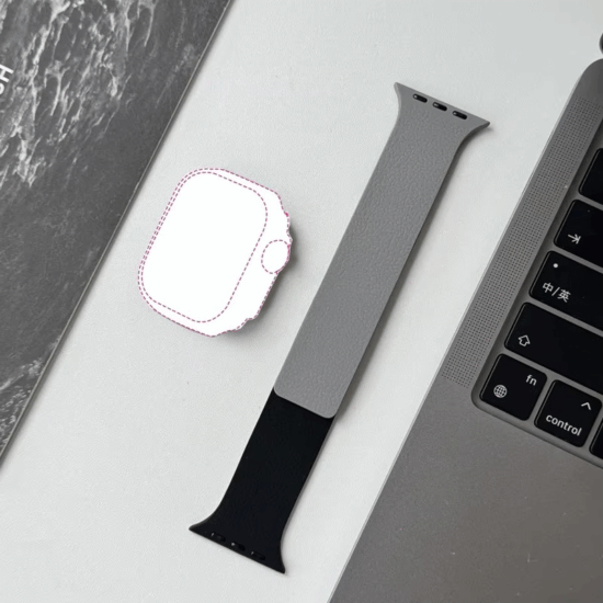 BlackBird BH1802 Apple Watch 38/40/41/42 mm Okosóra szíj - Fekete/Szürke