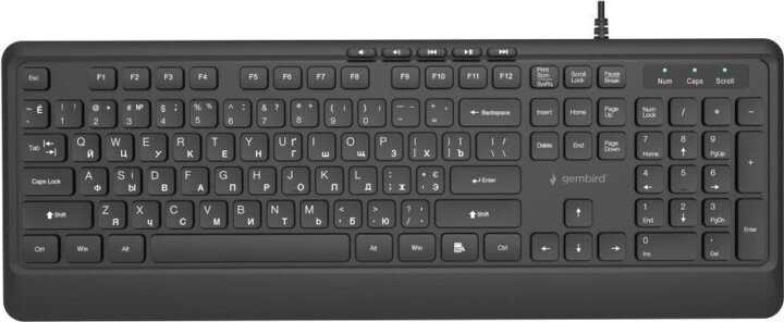 Gembird KB-MCH-05-CYRL Slim USB Billentyűzet - Orosz