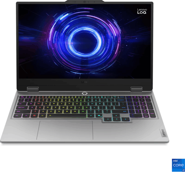 Lenovo LOQ 15IRX10 Laptop Szürke (15,6" / Intel Core i7-13645HX / 24GB / 1TB M.2 SSD / Nvidia GeForce RTX 5060)