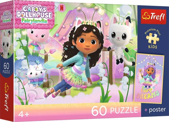 Trefl 17431 Premium Plus Kids Gabi és a cicakalandok 100 darabos puzzle