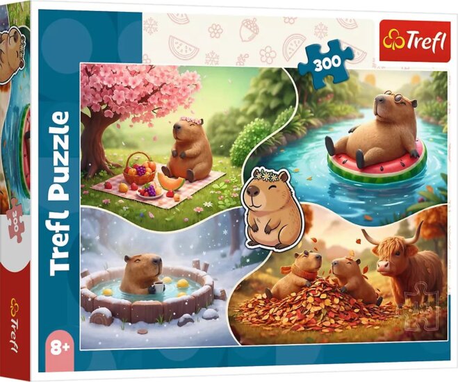 Trefl 23052 Négy évszak kapibarákkal 300 darabos puzzle
