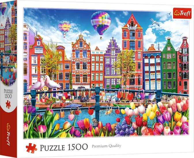 Trefl 26221 Színes Amszterdam 1500 darabos puzzle Trefl 26221 Színes Amszterdam 1500 darabos puzzle