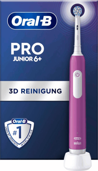 Braun Oral-B Junior Forgó-Oscilláló Elektromos Gyerek Fogkefe - Lila