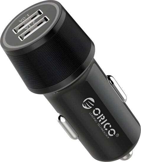 Orico UCC-2U-BK USB-A + USB-C Autós Töltő 15W - Fekete Orico UCC-2U-BK USB-A + USB-C Autós Töltő 15W - Fekete