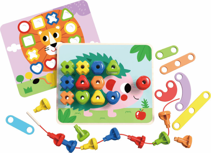 Tooky Toy 53 darabos Fa fejlesztő szett
