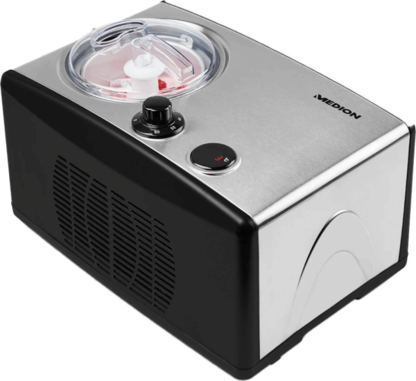 Medion LIFE MD 18387 Fagylaltkészítő 0,8L 150W - Ezüst/Fekete
