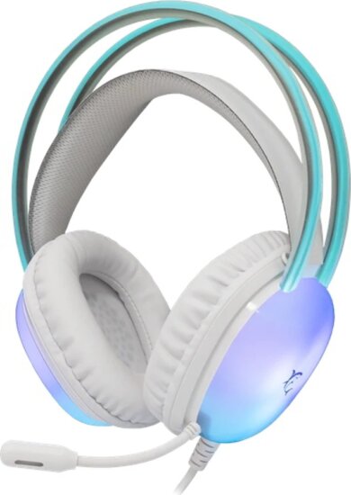 White Shark Peacock-W-2 Vezetékes Gamer RGB Fejhallgató Headset - Fehér