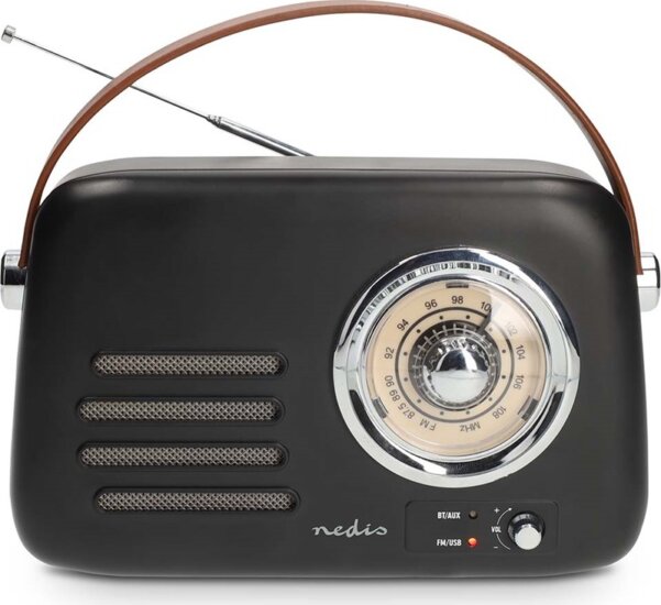 Nedis RDFM2600BK Hordozható FM Táskarádió - Fekete