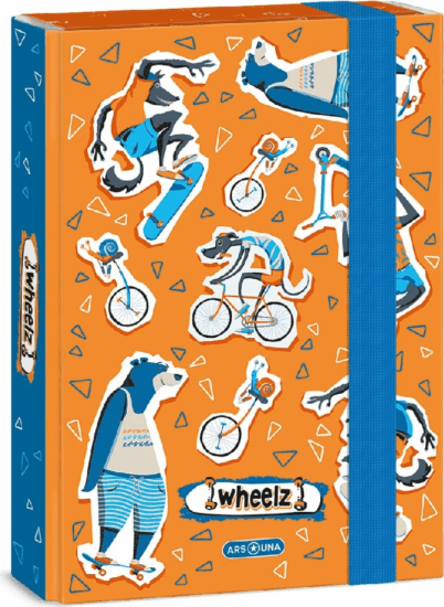 Ars Una Wheelz 23 A5 füzetbox - Mintás