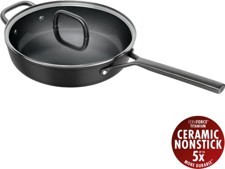 Zwilling Milano Szószos Serpenyő Üveg fedéllel 28cm - Fekete