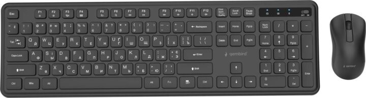 Gembird KBS-WPS-01-CYRL Slim Wireless Billentyűzet + Egér - Orosz Gembird KBS-WPS-01-CYRL Slim Wireless Billentyűzet + Egér - Orosz
