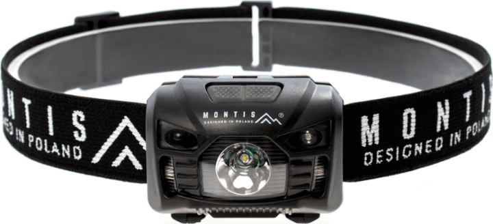 Montis MT001 Akkus LED Mozgásérzékelős Fejlámpa 100 Lumen - Fekete