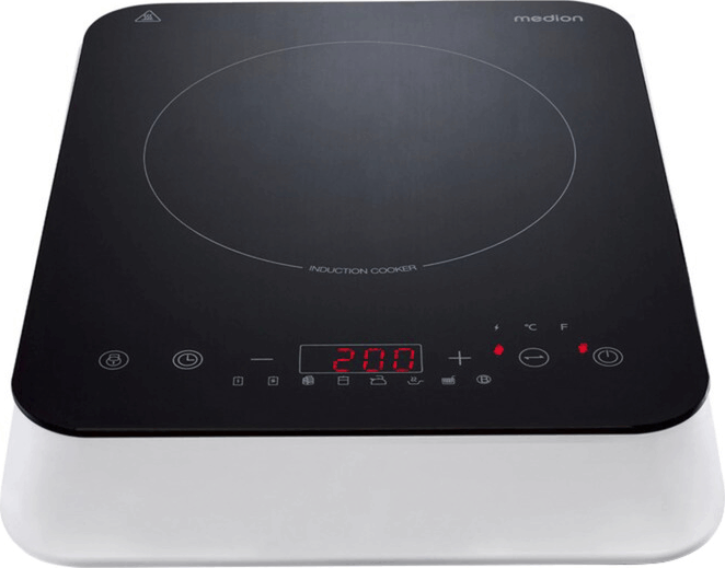 Medion LIFE MD 18490 Hordozható 1 zónás Indukciós főzőlap 2000W - Fekete/Fehér