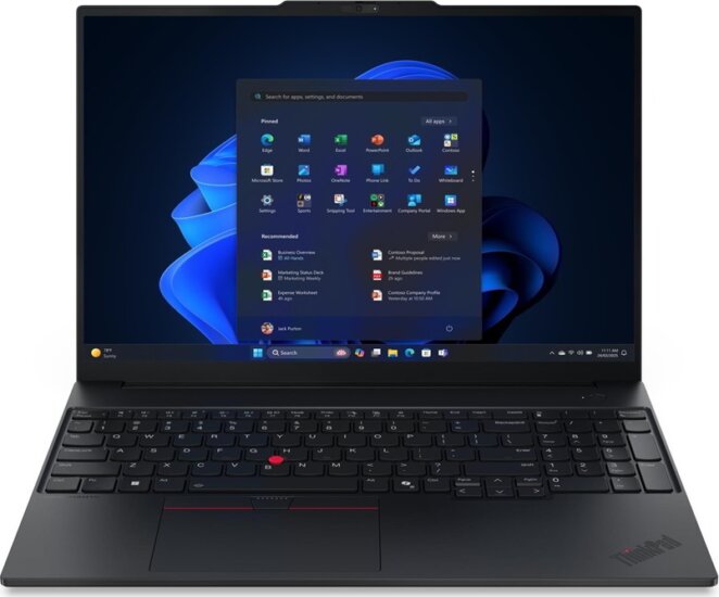 Lenovo ThinkPad E16 G3 Laptop Fekete (16" / AMD Ryzen 7-250 / 16GB / 512GB M.2 SSD)