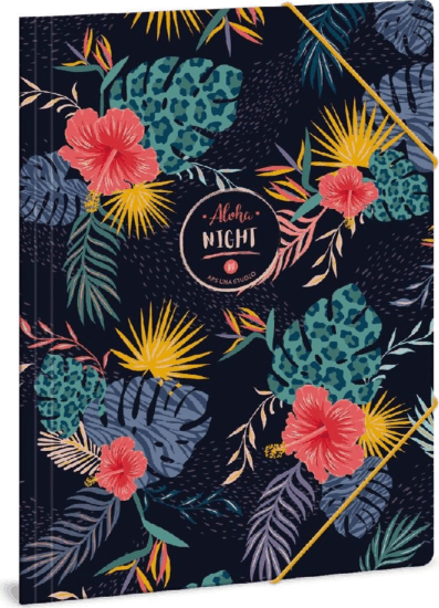 Ars Una Aloha Night A4 Gumis mappa - Mintás