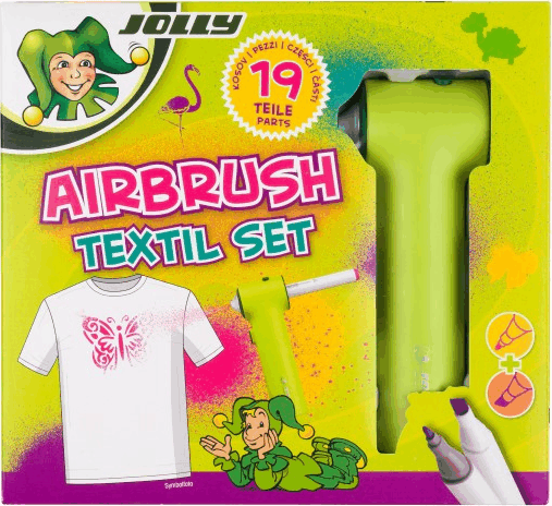Jolly Airbrush Textile 12 darabos Kétvégű textilmarker készlet - Több színű