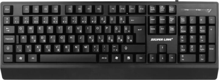 SilverLine KB102 Vezetékes Gamer RGB Billentyűzet HUN - Fekete