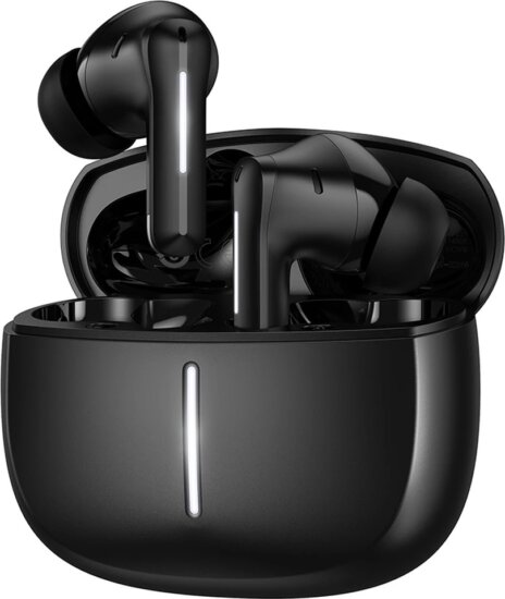 Hoco EQ34 Bluetooth Fülhallgató Headset Töltőtokban - Fekete
