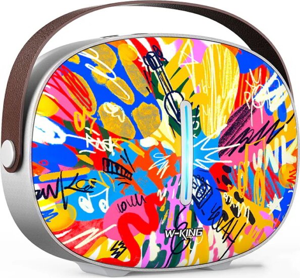 W-KING T8II Hordozható Bluetooth Hangszóró 40W - Mintás