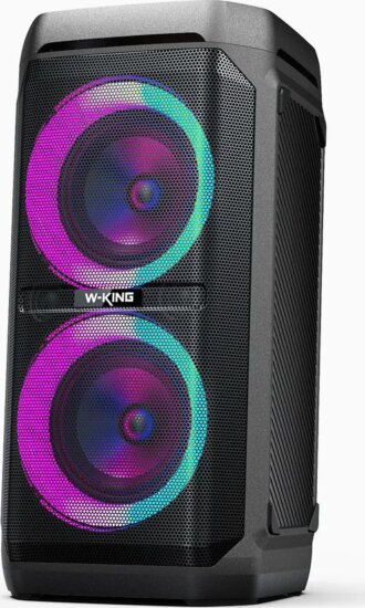 W-KING T11-BLK Hordozható Bluetooth Hangszóró 100W - Fekete