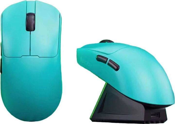 LEOBOG GM3 Bluetooth + RF Wireless Gaming Egér Töltő Dokkolóval - Ciánkék