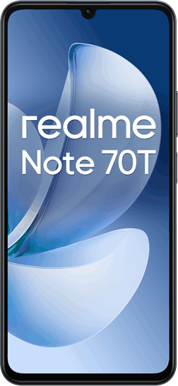 Realme Note 70T 4/64GB 4G Dual SIM Android Okostelefon - Fekete