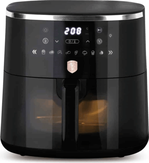 Berlinger Haus LP-BH-237 Black Rose AirFryer Forrólevegős sütő 6,15L 1700 Watt - Fekete