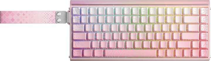 AULA HERO84 HE Dragon King RGB Gasket Mechanikus Vezetékes Gaming Billentyűzet US - Rózsaszín