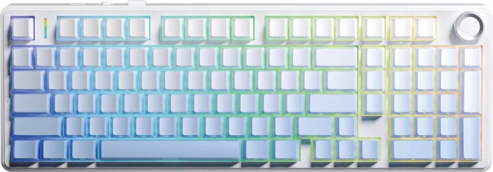 AULA F99 Pro Nimbus V3 RGB Gasket Tri-Mode Mechanikus Wireless Gaming Billentyűzet US - Kék